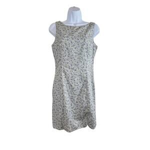 Vintage 90s Alyn Paige Floral Mini Dress Womens Size 7/8